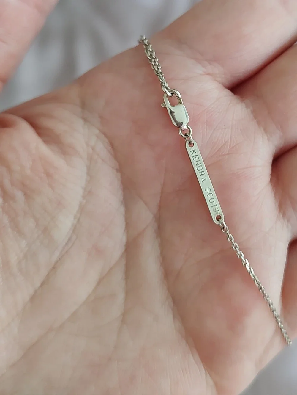 Kendra Scott 925 Sterling Inline Cross Necklace - Picture 4 of 6